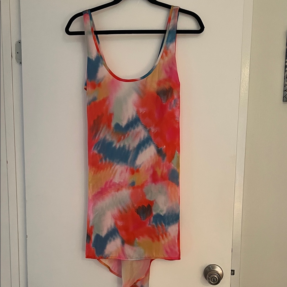 RVCA Multicolor Tie-Dye Mini Dress